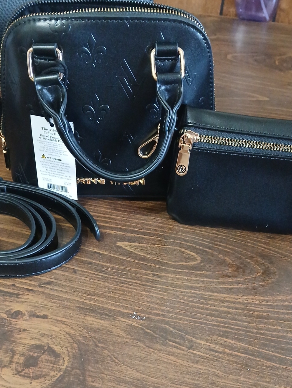 ADRENNE VITTADINI DOMED CROSSBODY W/POUCH NWT